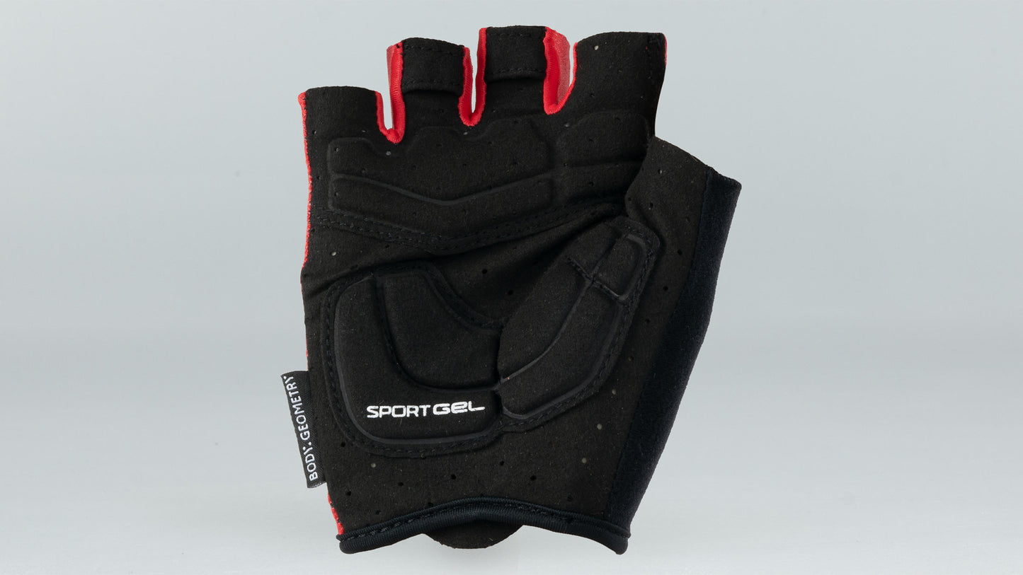 Specialized Women's Body Geometry Sport Gel Short Finger Gloves - Red XS
