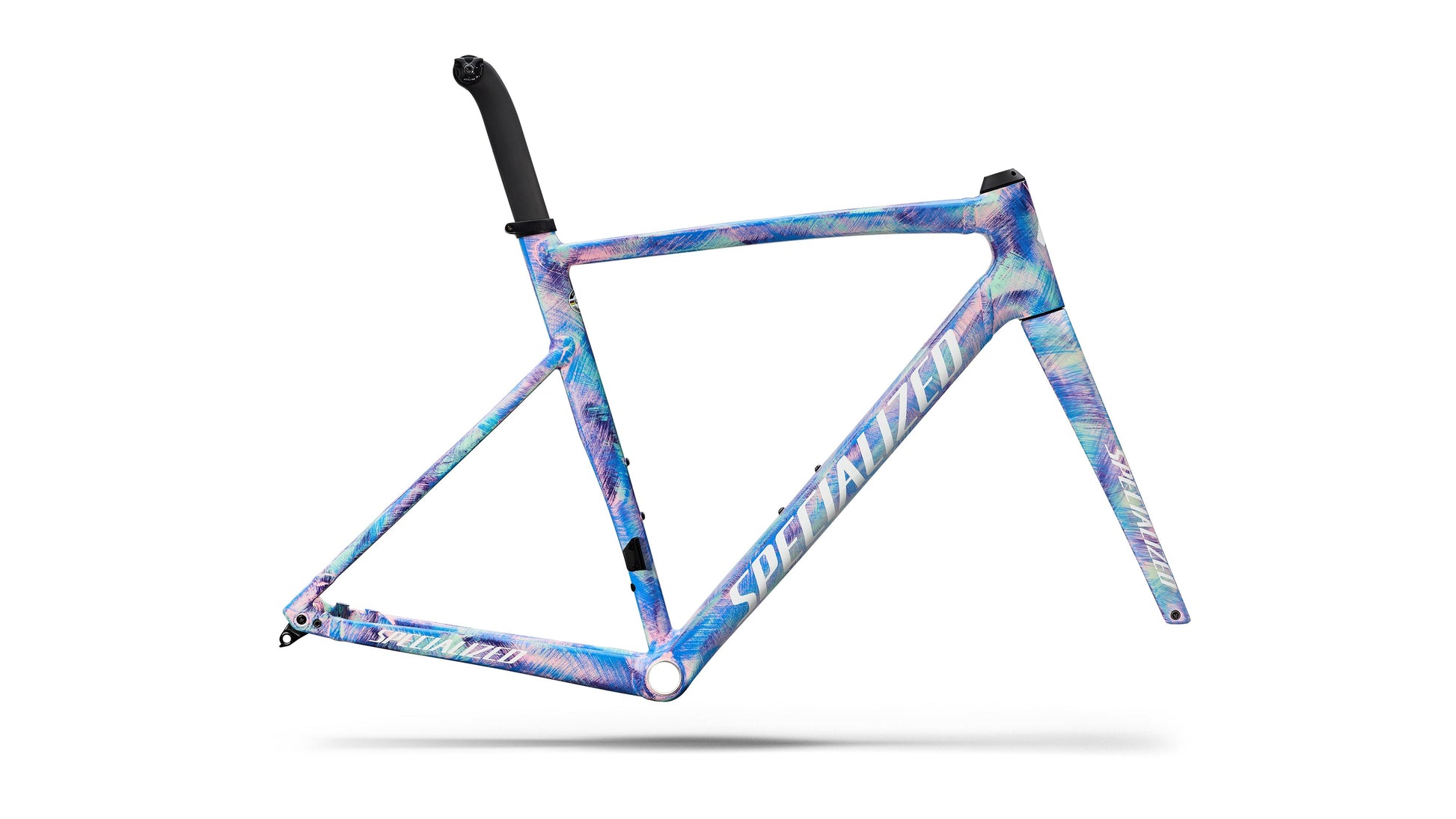 2026 Specialized Allez Sprint Frameset - D'Aluisio Smartweld Alloy - Multi-color Dry Brush / White