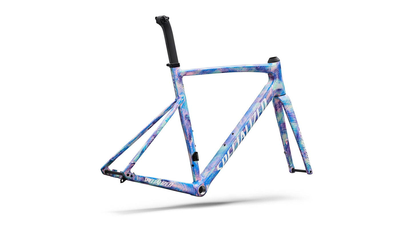 2026 Specialized Allez Sprint Frameset - D'Aluisio Smartweld Alloy - Multi-color Dry Brush / White