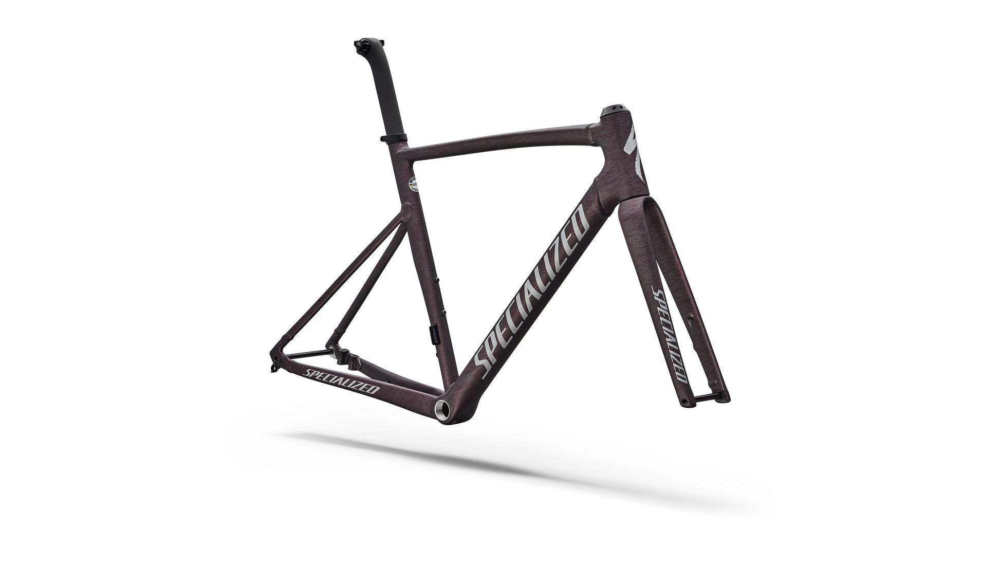 2026 Specialized Allez Sprint Frameset - D'Aluisio Smartweld Alloy - Smoke / Silver Dust Speckle