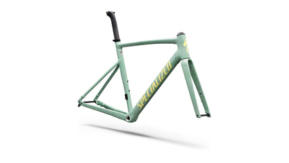 2027 Specialized Allez Sprint Frameset - D'Aluisio Smartweld Alloy - Agave Grey / Kelly Green / Sunset Yellow