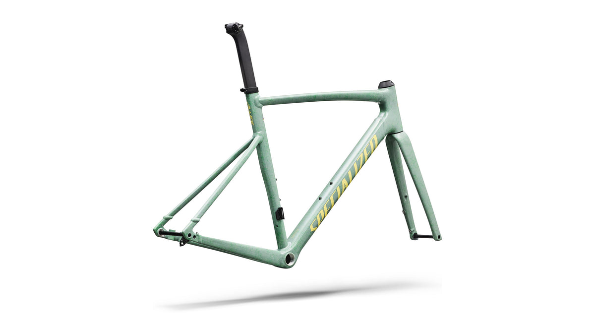 2027 Specialized Allez Sprint Frameset - D'Aluisio Smartweld Alloy - Agave Grey / Kelly Green / Sunset Yellow