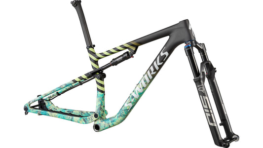 2022 Specialized S-Works Epic Frameset - Satin Carbon / Lagoon Blue Marble / Spectraflair Granite / Limestone / Gloss Abalone