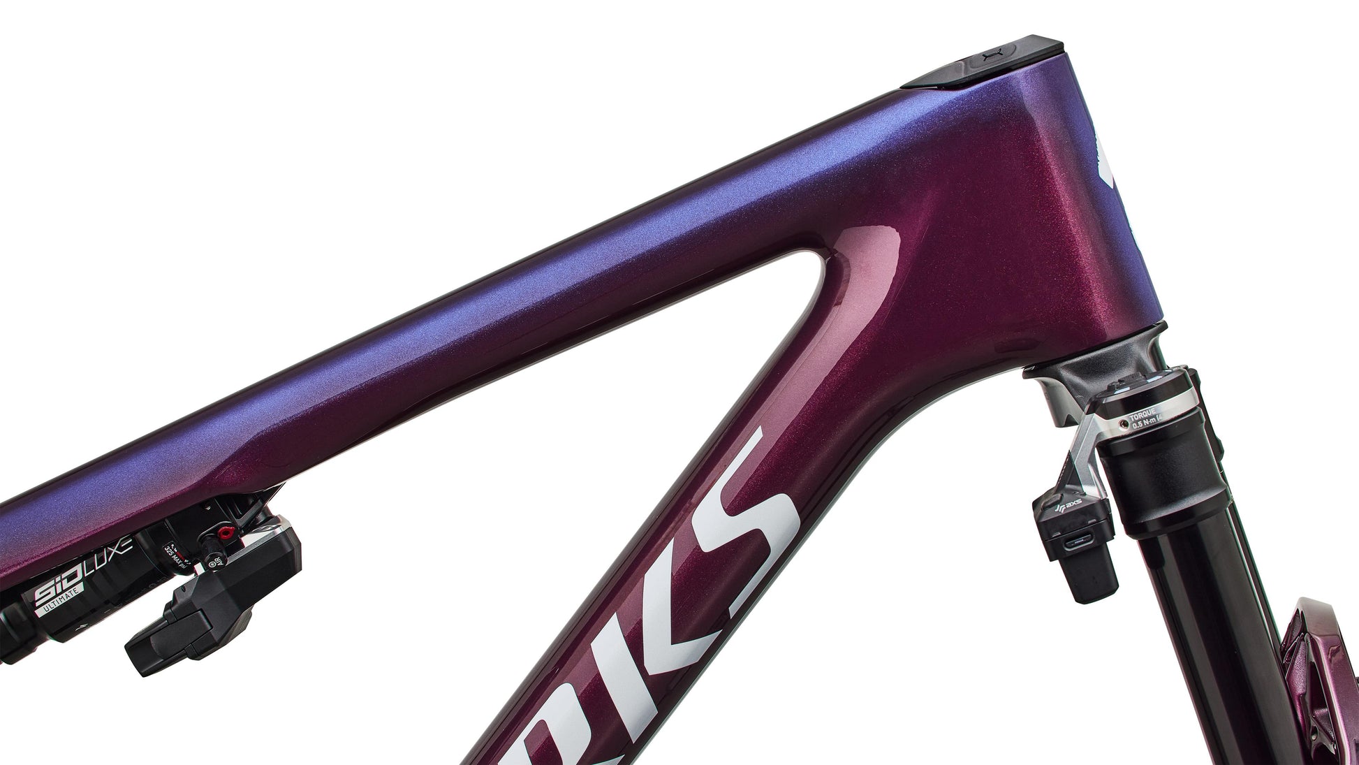 2027 Specialized S-Works Epic 9 Frameset - Gloss Bordeaux Metallic / Blue Pearl Edge Fade / Metallic White Silver