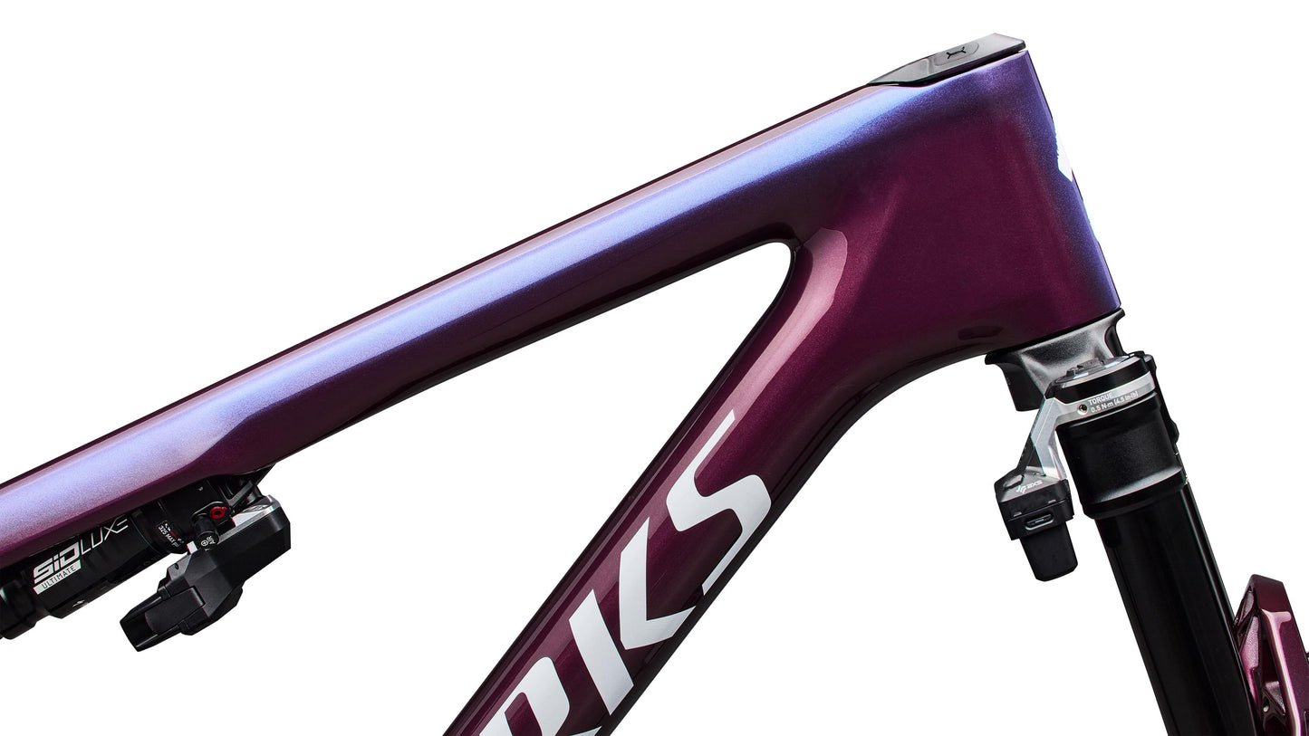 2027 Specialized S-Works Epic 9 Frameset - Gloss Bordeaux Metallic / Blue Pearl Edge Fade / Metallic White Silver