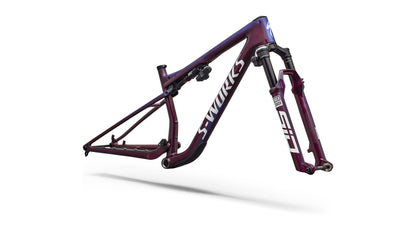 2027 Specialized S-Works Epic 9 Frameset - Gloss Bordeaux Metallic / Blue Pearl Edge Fade / Metallic White Silver