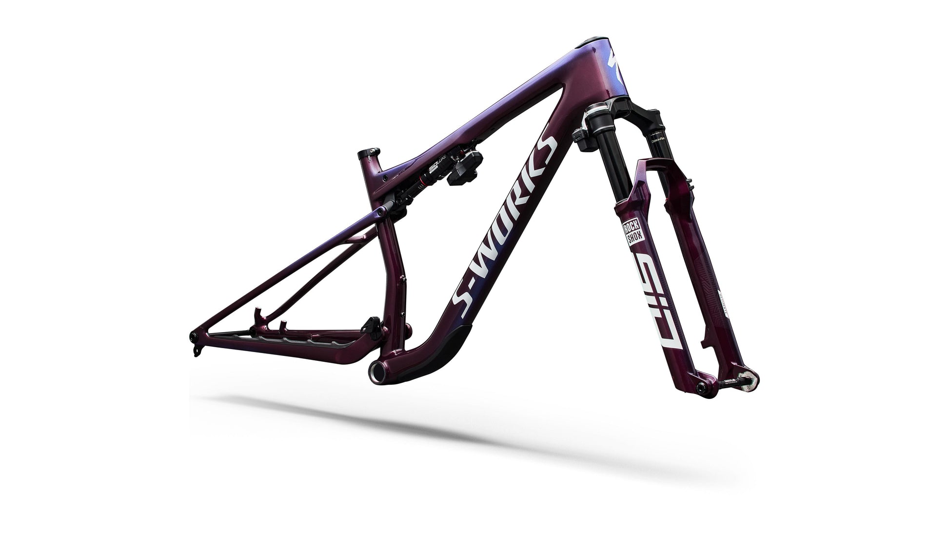 2027 Specialized S-Works Epic 9 Frameset - Gloss Bordeaux Metallic / Blue Pearl Edge Fade / Metallic White Silver