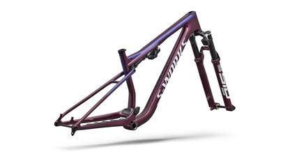 2027 Specialized S-Works Epic 9 Frameset - Gloss Bordeaux Metallic / Blue Pearl Edge Fade / Metallic White Silver
