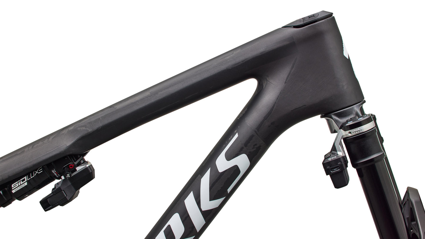 2027 Specialized S-Works Epic 9 Frameset - Satin Carbon / Metallic White Silver