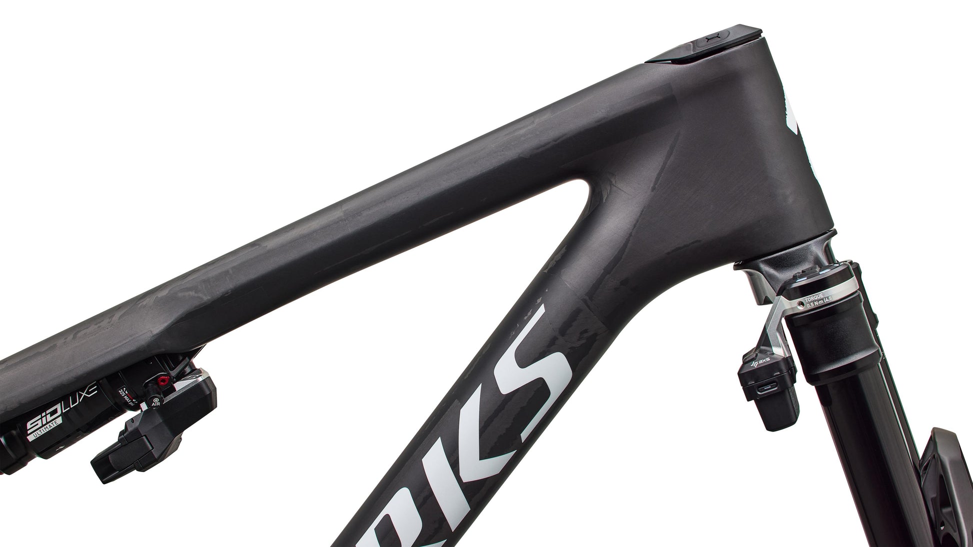 2027 Specialized S-Works Epic 9 Frameset - Satin Carbon / Metallic White Silver