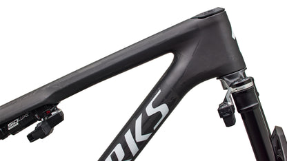 2027 Specialized S-Works Epic 9 Frameset - Satin Carbon / Metallic White Silver