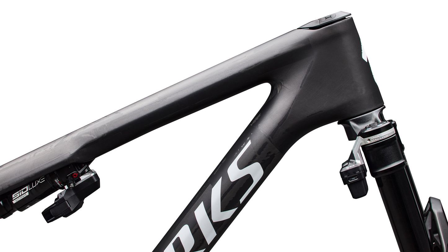 2027 Specialized S-Works Epic 9 Frameset - Satin Carbon / Metallic White Silver