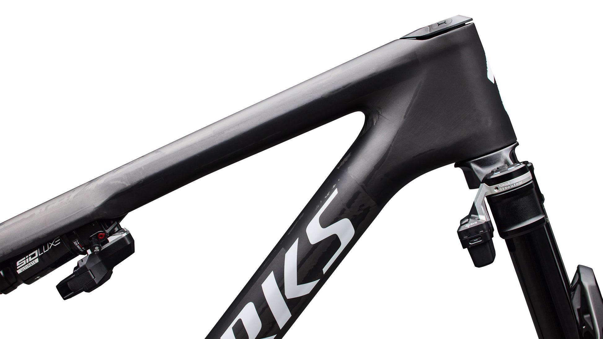 2027 Specialized S-Works Epic 9 Frameset - Satin Carbon / Metallic White Silver
