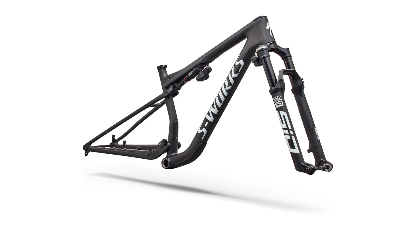 2027 Specialized S-Works Epic 9 Frameset - Satin Carbon / Metallic White Silver