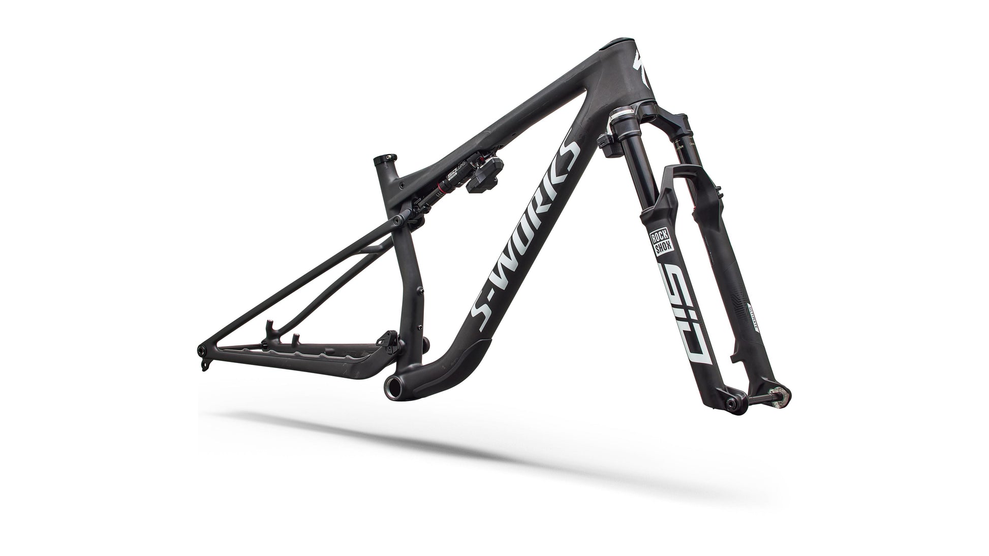2027 Specialized S-Works Epic 9 Frameset - Satin Carbon / Metallic White Silver