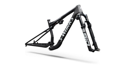 2027 Specialized S-Works Epic 9 Frameset - Satin Carbon / Metallic White Silver