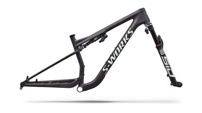 2027 Specialized S-Works Epic 9 Frameset - Satin Carbon / Metallic White Silver