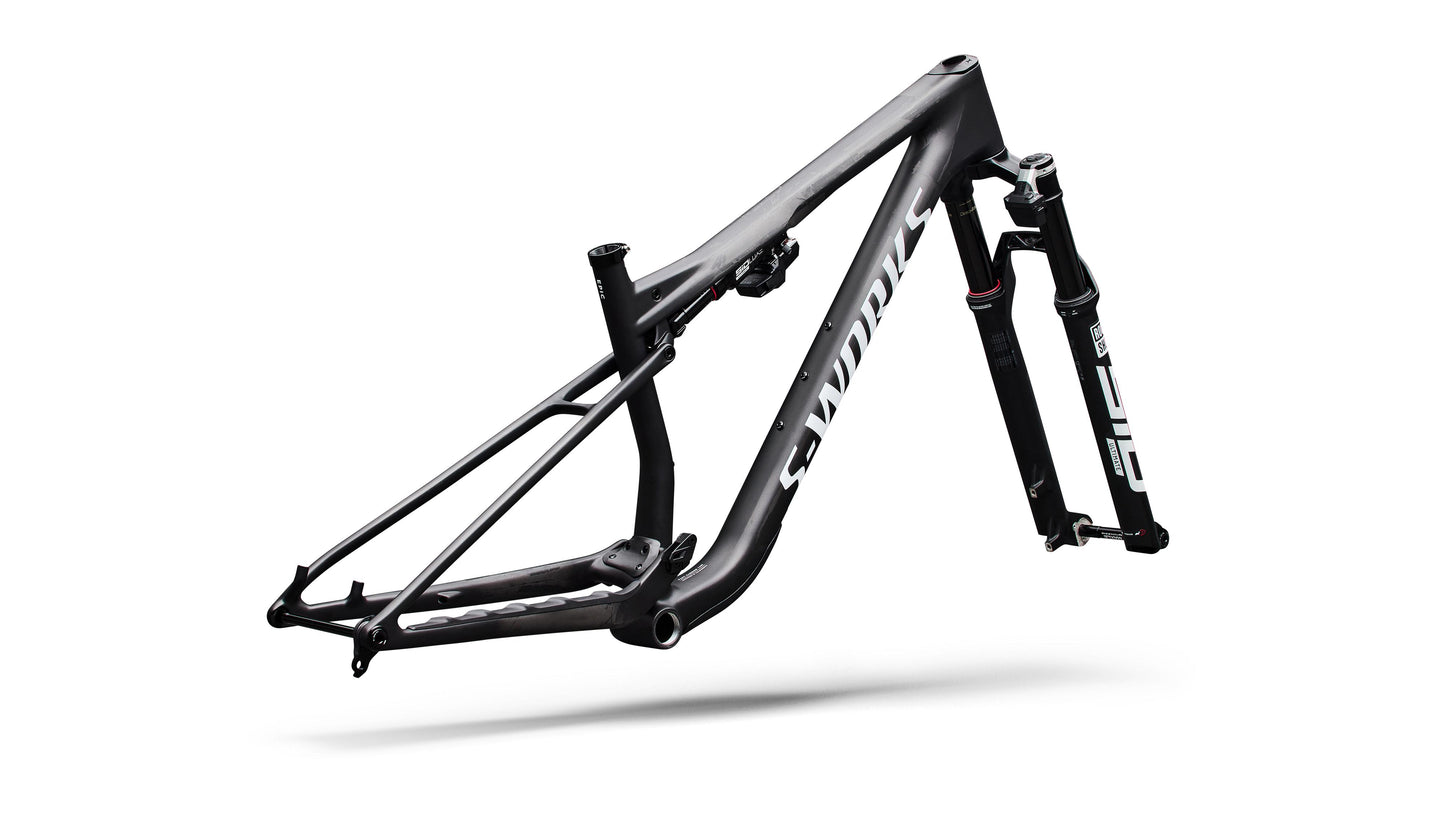 2027 Specialized S-Works Epic 9 Frameset - Satin Carbon / Metallic White Silver