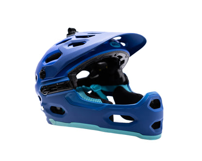 [Open Box] Bell Super 3R MIPS Helmet Mat Blu/Brt Blu SM