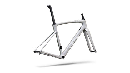 2027 Specialized S-Works Roubaix SL8 Frameset - FACT 12r Carbon - Gloss White Silver Metallic / White