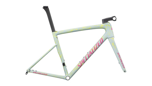 2025 Specialized Tarmac SL8 Frameset - FACT 10r Carbon - Satin Ion Metallic / Sea Foam Strata / Rebel Pink
