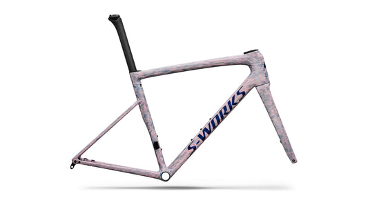 2026 Specialized S-Works Tarmac SL8 Frameset - FACT 12r Carbon - Gloss Dolomite Metallic / Directional Brush / Blue Majesty Metallic