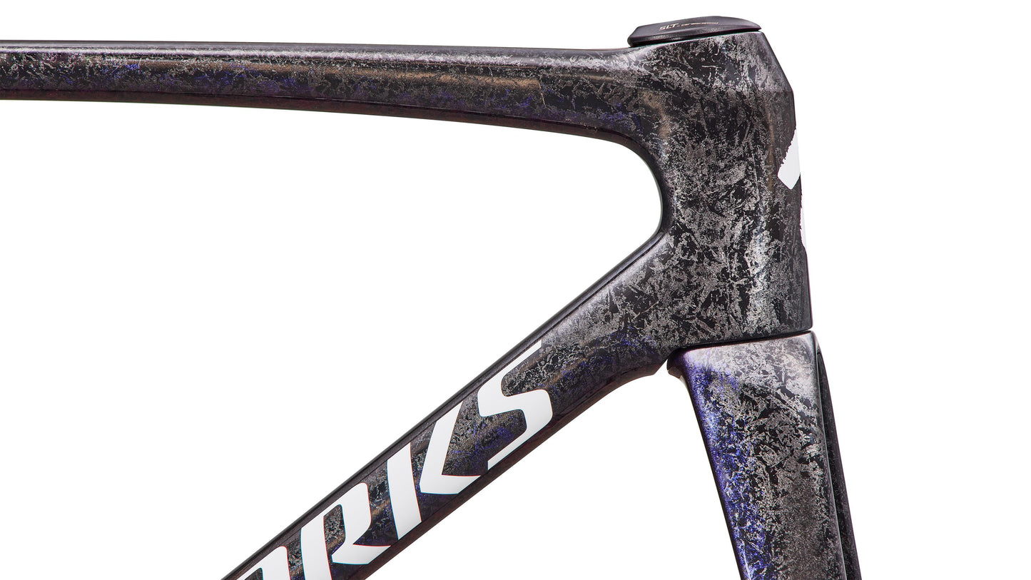 2027 Specialized S-Works Tarmac SL9 Frameset - FACT 12r Carbon - Gloss Carbon / Red To Blue Pearl / White