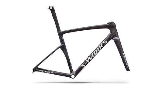 2027 Specialized S-Works Tarmac SL9 Frameset - FACT 12r Carbon - Gloss Carbon / Red To Blue Pearl / White