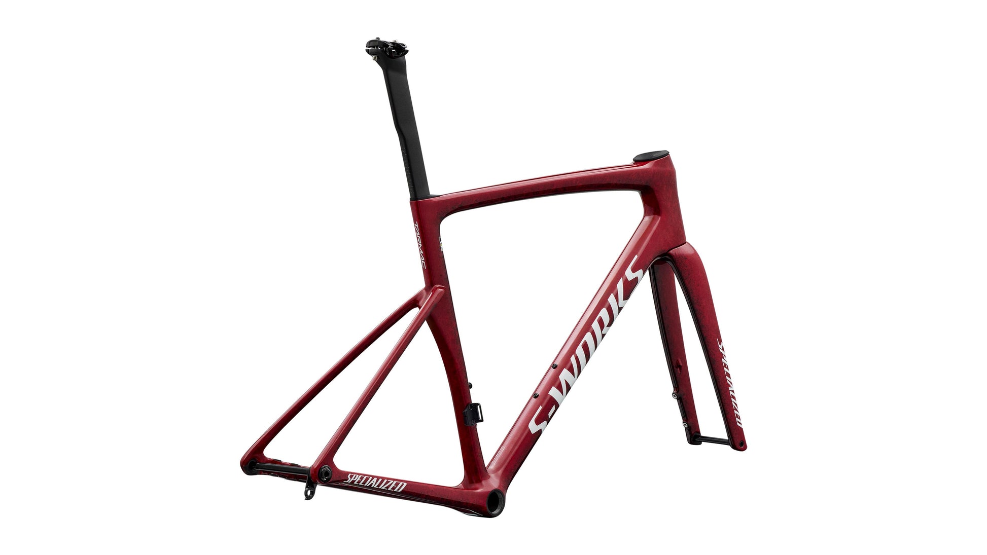 2027 Specialized S-Works Tarmac SL9 Frameset - FACT 12r Carbon - Gloss Vivid Red / Tarmac Black / White Silver Metallic