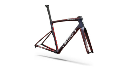 2027 Specialized S-Works Tarmac SL9 Team Replica Frameset - FDJ United - SUEZ - Gloss Red Tint / Blue Tint / Red Pearl