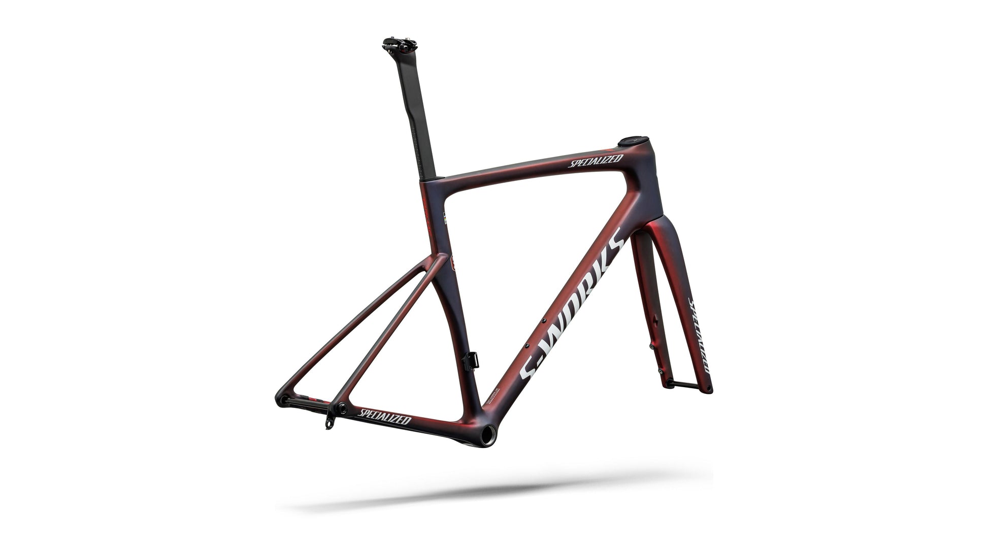 2027 Specialized S-Works Tarmac SL9 Team Replica Frameset - FDJ United - SUEZ - Gloss Red Tint / Blue Tint / Red Pearl