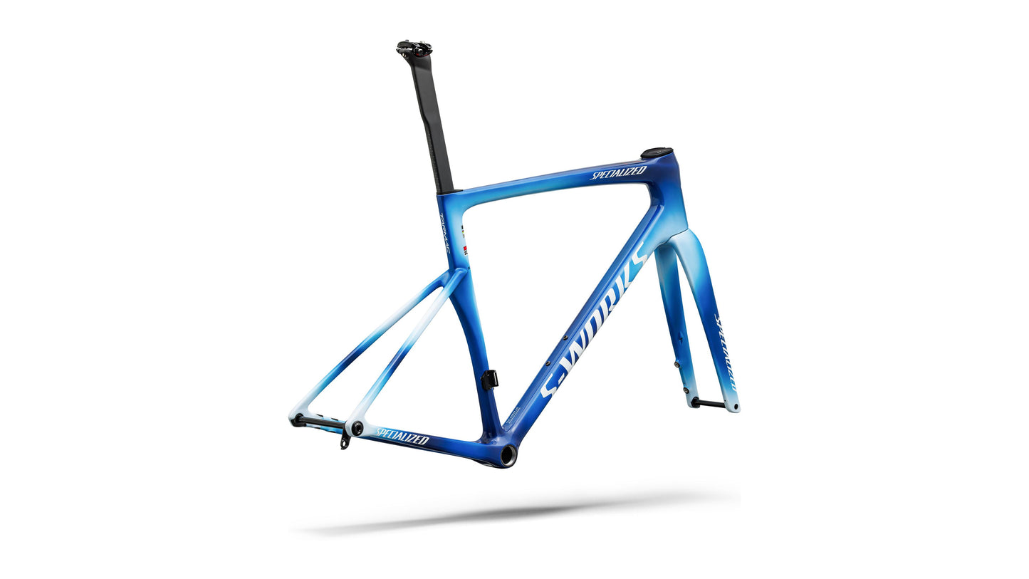 2027 Specialized S-Works Tarmac SL9 Team Replica Frameset - Soudal Quick-Step - Gloss Blue Onyx / Cobalt / Morning Mist