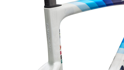 2027 Specialized S-Works Tarmac SL9 Team Replica Frameset - Red Bull - BORA - hansgrohe - Gloss Metallic White Silver / Deep Blue