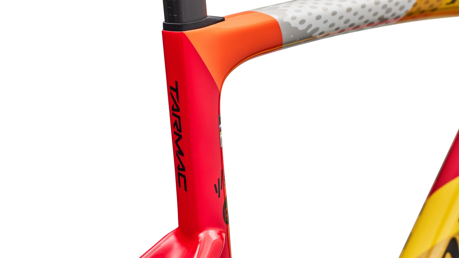 2027 Specialized S-Works Tarmac SL9 Team Replica Frameset - SD Worx - Protime - Gloss Vivid Red / Yellow / Dolomite Metallic