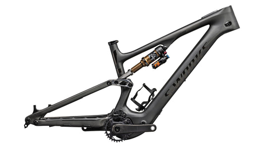 Specialized S-Works Turbo Levo SL Frame - Satin Carbon / Brushed Black Chrome Foil / Silver Dust S3