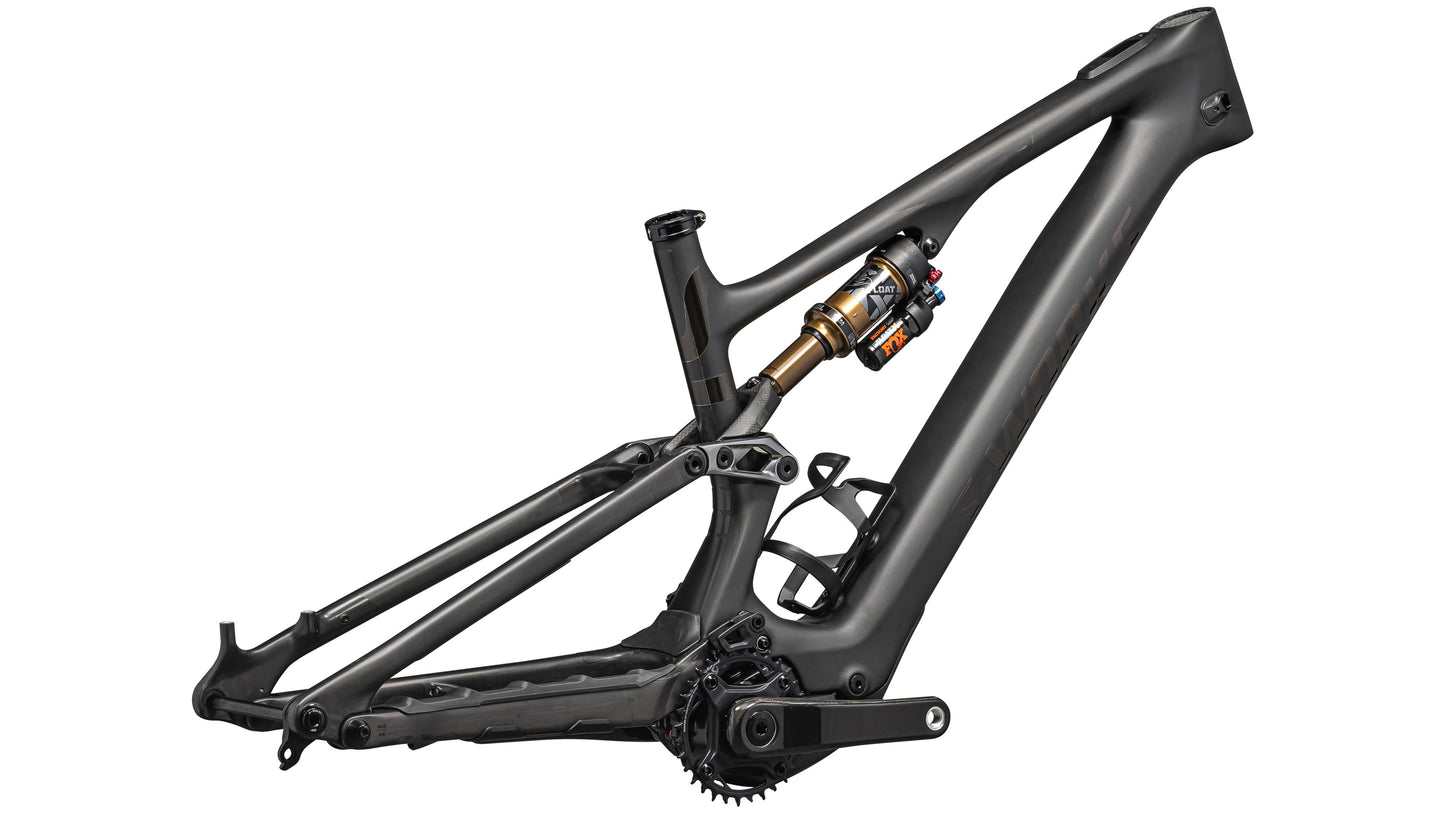 Specialized S-Works Turbo Levo SL Frame - Satin Carbon / Brushed Black Chrome Foil / Silver Dust S2
