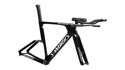 2027 Specialized S-Works Shiv TT Disc Module - FACT 11r Carbon - Gloss Tarmac Black / Metallic White Silver