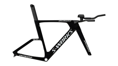 2027 Specialized S-Works Shiv TT Disc Module - FACT 11r Carbon - Gloss Tarmac Black / Metallic White Silver