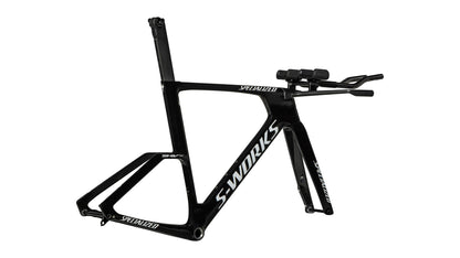 2027 Specialized S-Works Shiv TT Disc Module - FACT 11r Carbon - Gloss Tarmac Black / Metallic White Silver