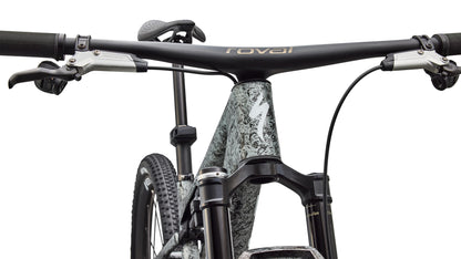 2027 Specialized S-Works Epic 9 - Gloss Metallic Obsidian Multi Color Dry Impasto / Metallic White Silver