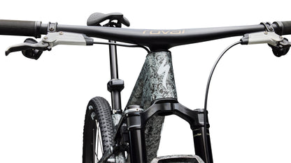 2027 Specialized S-Works Epic 9 - Gloss Metallic Obsidian Multi Color Dry Impasto / Metallic White Silver