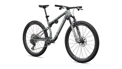 2027 Specialized S-Works Epic 9 - Gloss Metallic Obsidian Multi Color Dry Impasto / Metallic White Silver