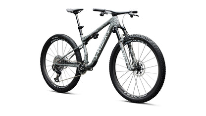 2027 Specialized S-Works Epic 9 - Gloss Metallic Obsidian Multi Color Dry Impasto / Metallic White Silver