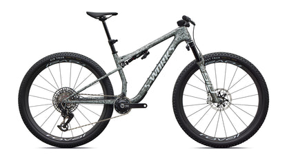 2027 Specialized S-Works Epic 9 - Gloss Metallic Obsidian Multi Color Dry Impasto / Metallic White Silver