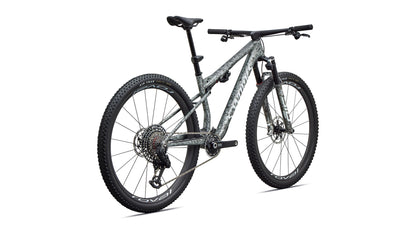 2027 Specialized S-Works Epic 9 - Gloss Metallic Obsidian Multi Color Dry Impasto / Metallic White Silver