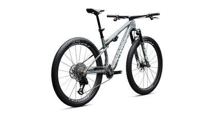 2027 Specialized S-Works Epic 9 - Gloss Metallic Obsidian Multi Color Dry Impasto / Metallic White Silver