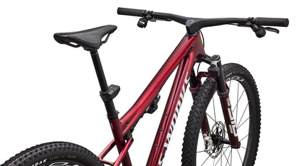 2027 Specialized S-Works Epic 9 - Gloss Red Tint Over Red Reflex Pearl Edge Fade / Metallic White Silver