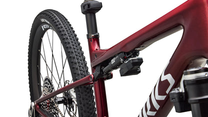 2027 Specialized S-Works Epic 9 - Gloss Red Tint Over Red Reflex Pearl Edge Fade / Metallic White Silver