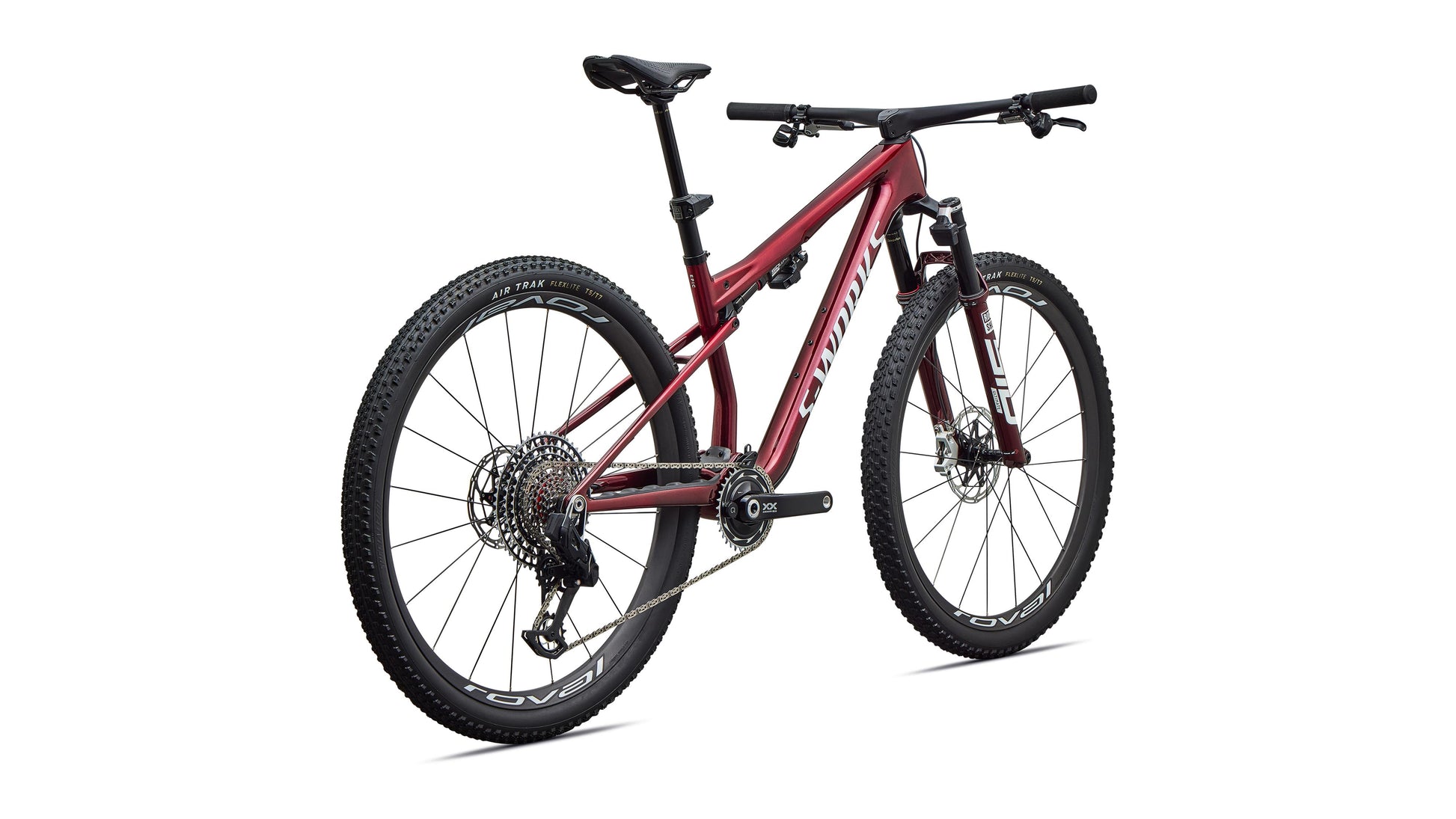 2027 Specialized S-Works Epic 9 - Gloss Red Tint Over Red Reflex Pearl Edge Fade / Metallic White Silver