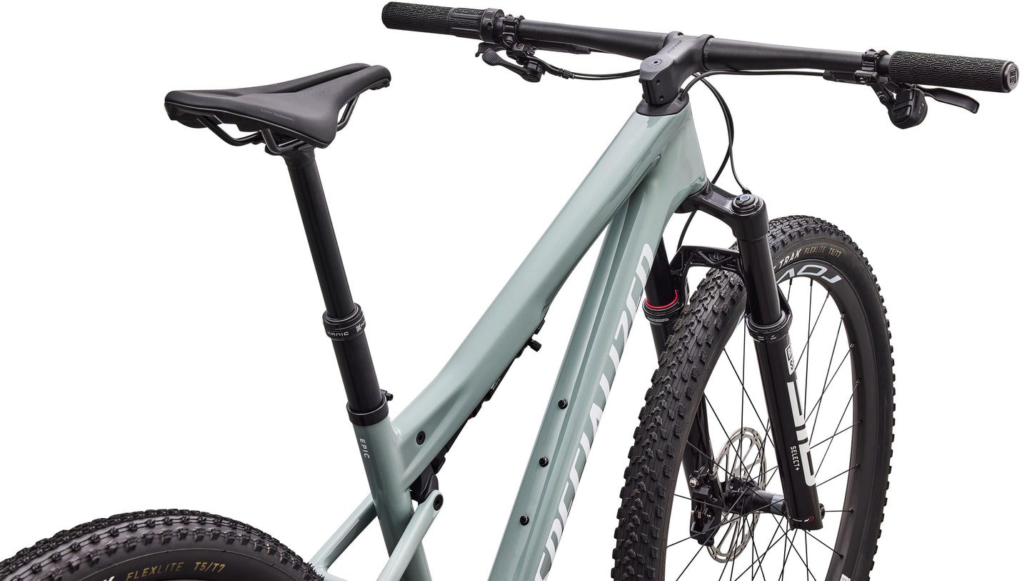 2027 Specialized Epic 9 Expert - Gloss Agave Grey / Metallic White Silver